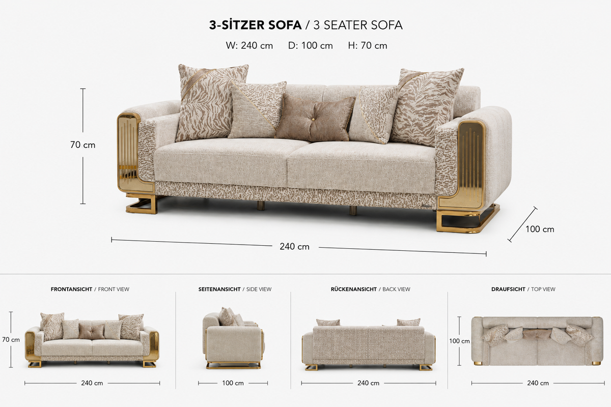 Deluxe Wohnzimmer Set