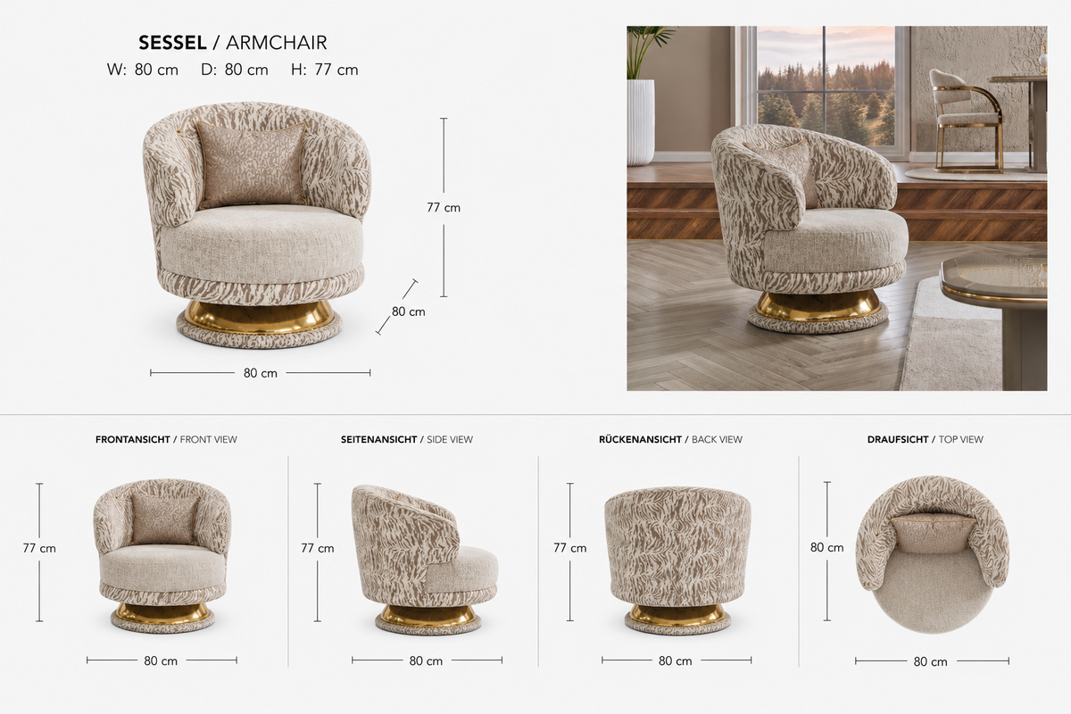 Deluxe Wohnzimmer Set