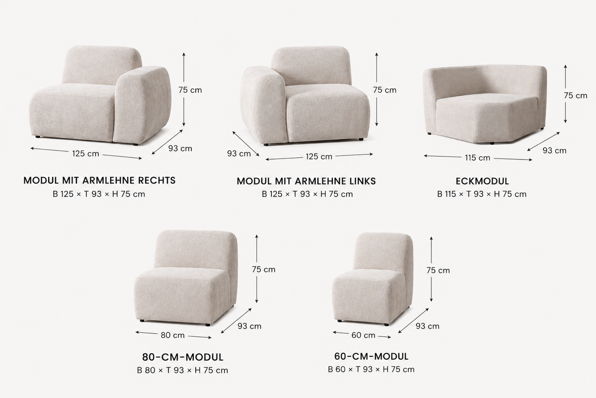 YESIM PREMIUM Modulares Ecksofa