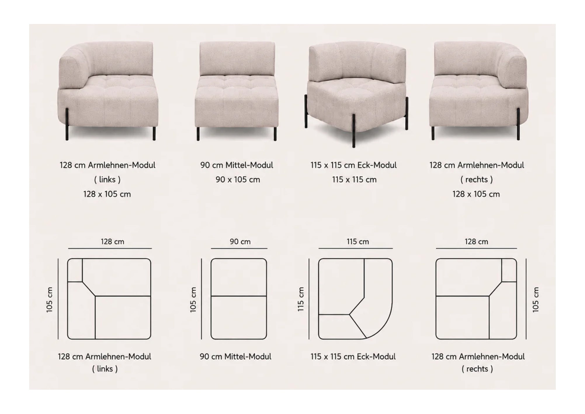 Santoni Ecksofa