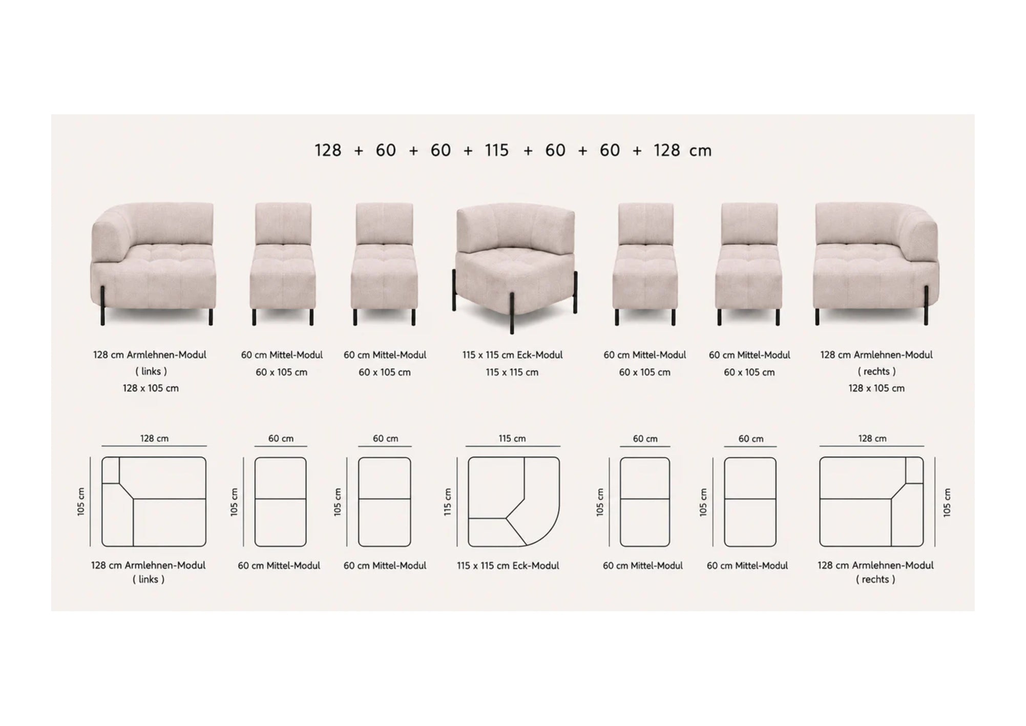 Santoni Ecksofa