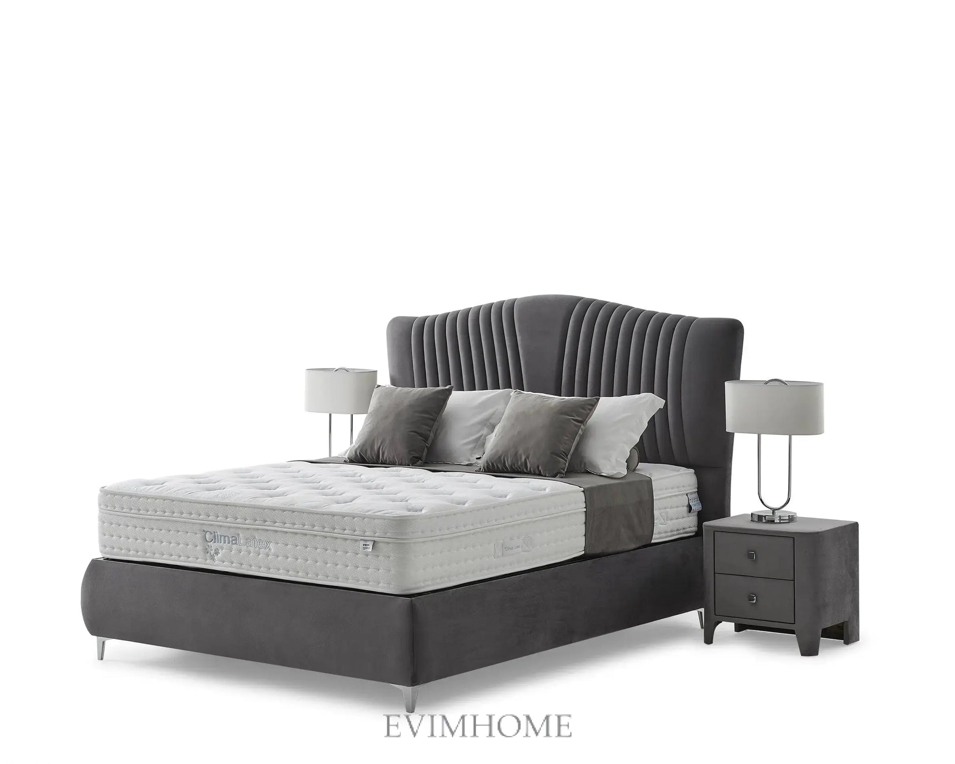 Climalatex Petra Boxspringbett Set inkl. Matratze: Naturlatex, 5-Zonen-Federkern & Climatex-Technologie für Erholsamen Schlaf – Optimale Körperanpassung und Temperaturregulierung Schlafsinn