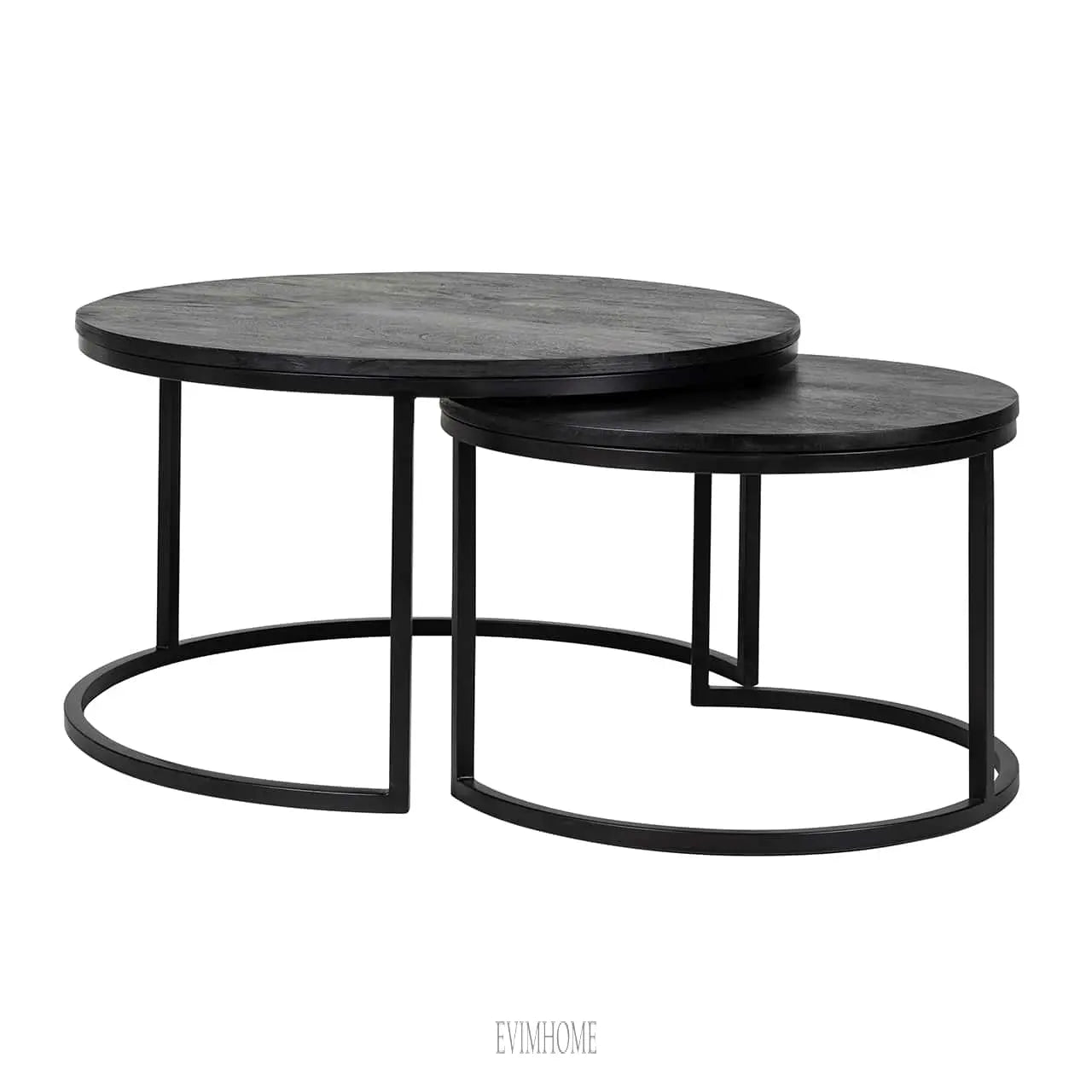 Couchtisch Catana 2er Set (Schwarz) Evimhome