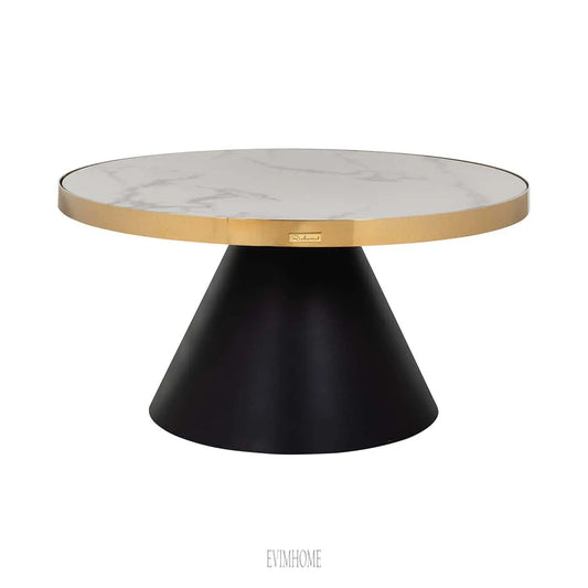 Couchtisch Odin 80Ã˜ (Gold) Evimhome