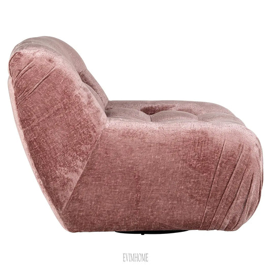 Drehsessel Rosy Rose Chenille (Bergen 705 Rose Chenille) Evimhome