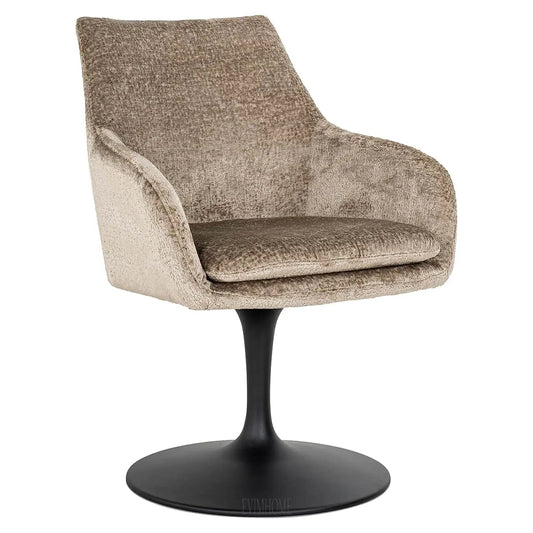 Drehstuhl Marlon Taupe Chenille (Bergen 104 Taupe Chenille) Evimhome