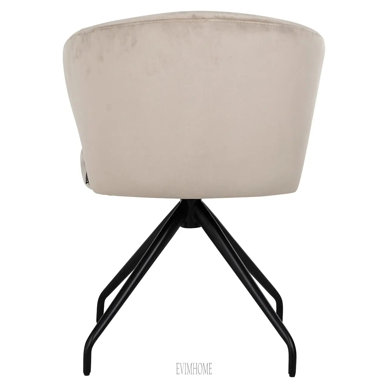 Drehstuhl Milly Khaki Samt (Fusion Creme 02) Evimhome