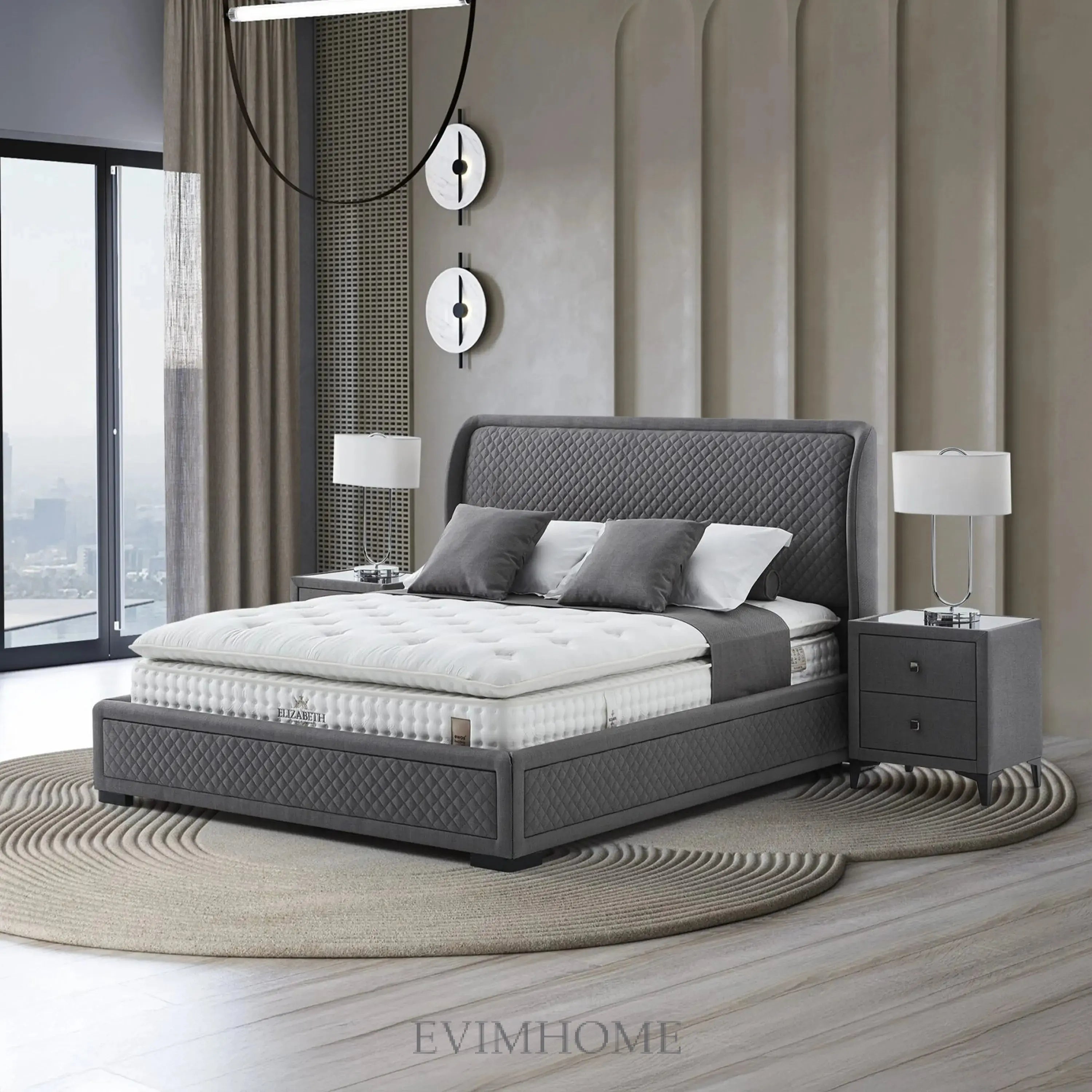 Box Spring Laura Elizabeth Laura Boxspring Bed Set incl. Mattress – 1600 Springs, 3D ...