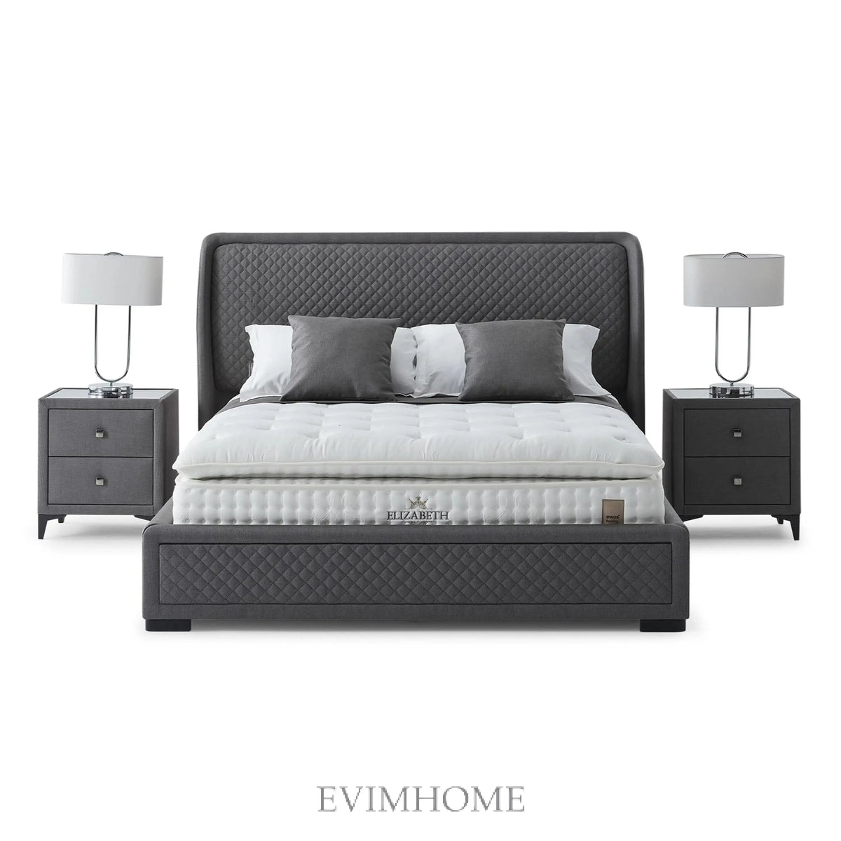 Box Spring Laura Elizabeth Laura Boxspring Bed Set incl. Mattress – 1600 Springs, 3D ...
