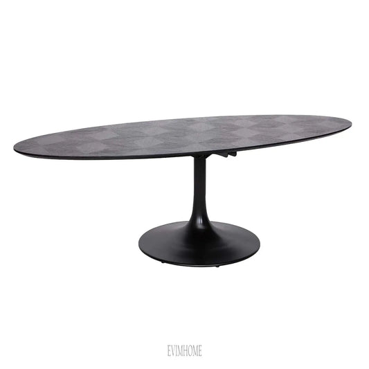 Esstisch Blax oval 230 (Schwarz) Evimhome