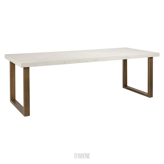 Esstisch Whitebone Messing 235 (Verona Grey) Evimhome