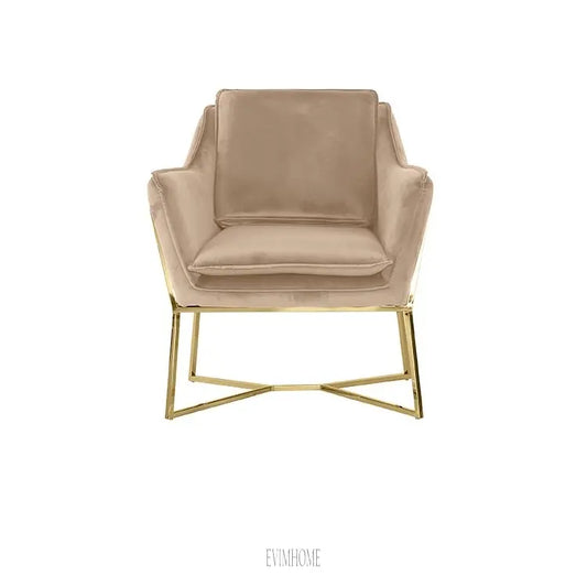 FOGGIA SESSEL GOLD | TAUPE STOFF MJ11-8 Evimhome