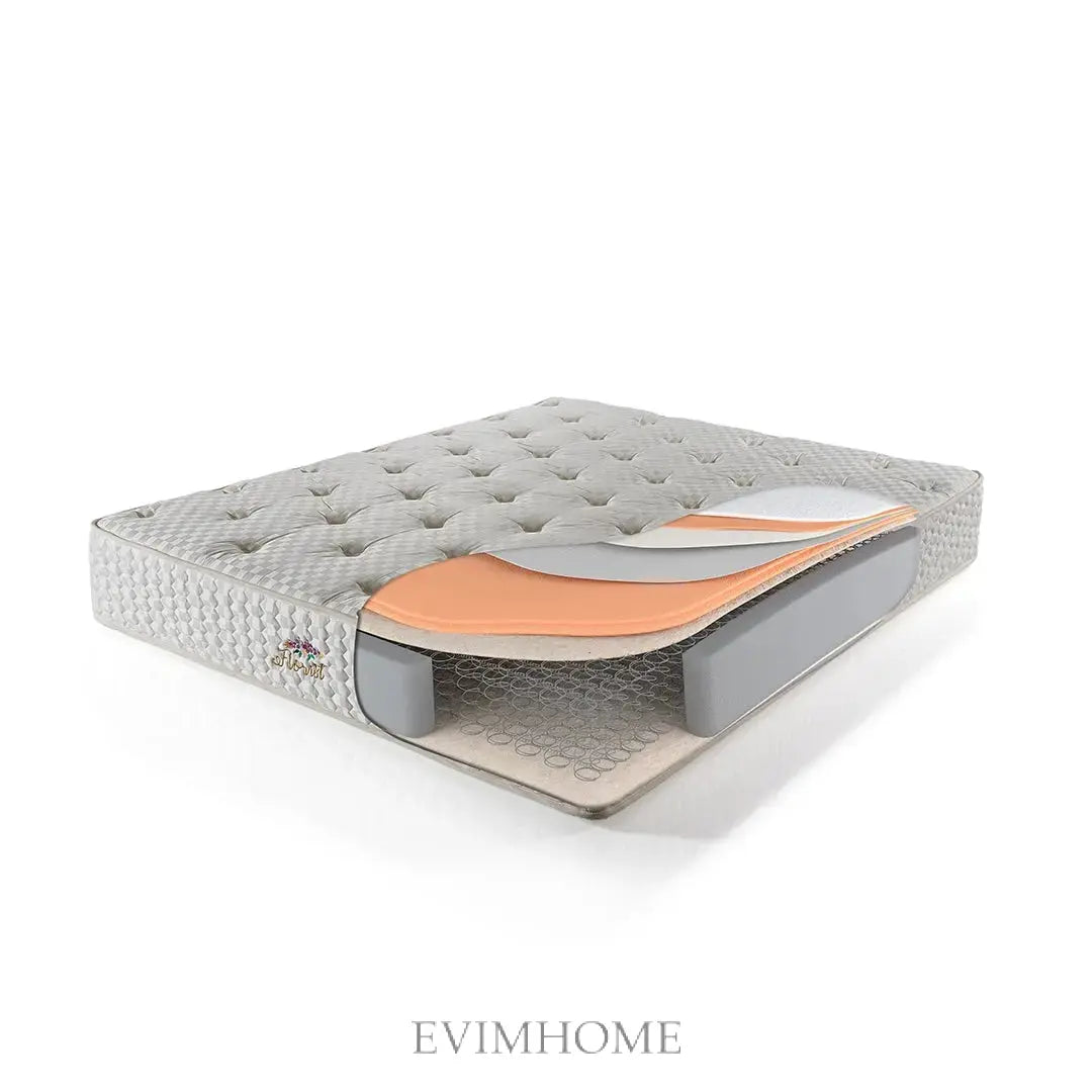 Florist Matratze – Doppelseitiges Royal-Bett mit Bonell-Federung und Gänsefederschaum für langanhaltenden Komfort und Flexibilität Schlafsinn