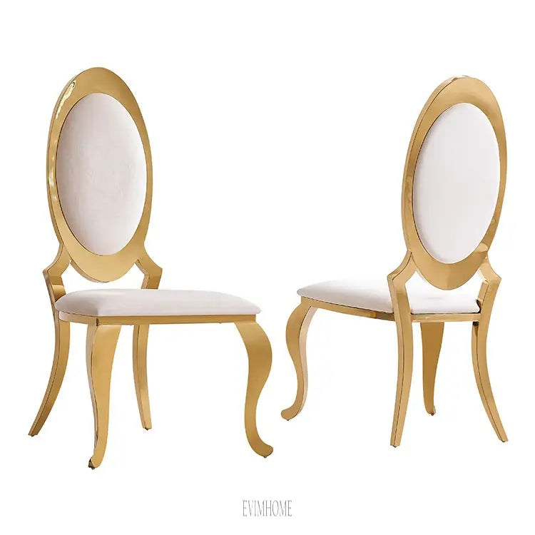 GENOVA ESSZIMMERSTUHL GOLD | CREME STOFF VELU01A Evimhome