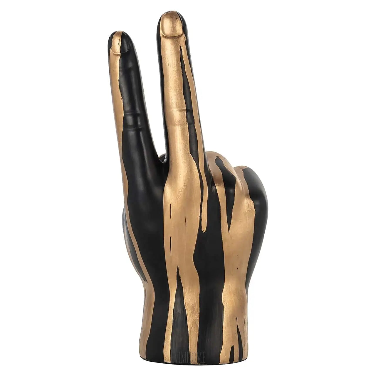 Dekoobjekt Handfrieden (Schwarz/Gold) Evimhome