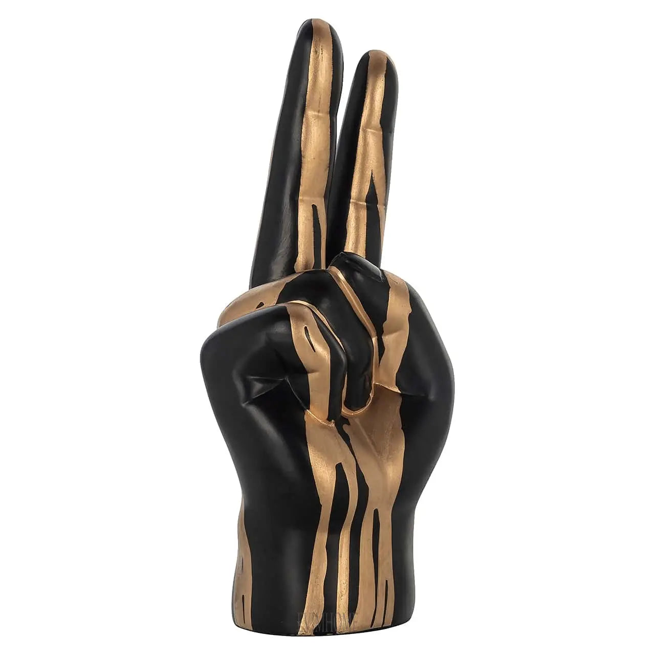 Dekoobjekt Handfrieden (Schwarz/Gold) Evimhome