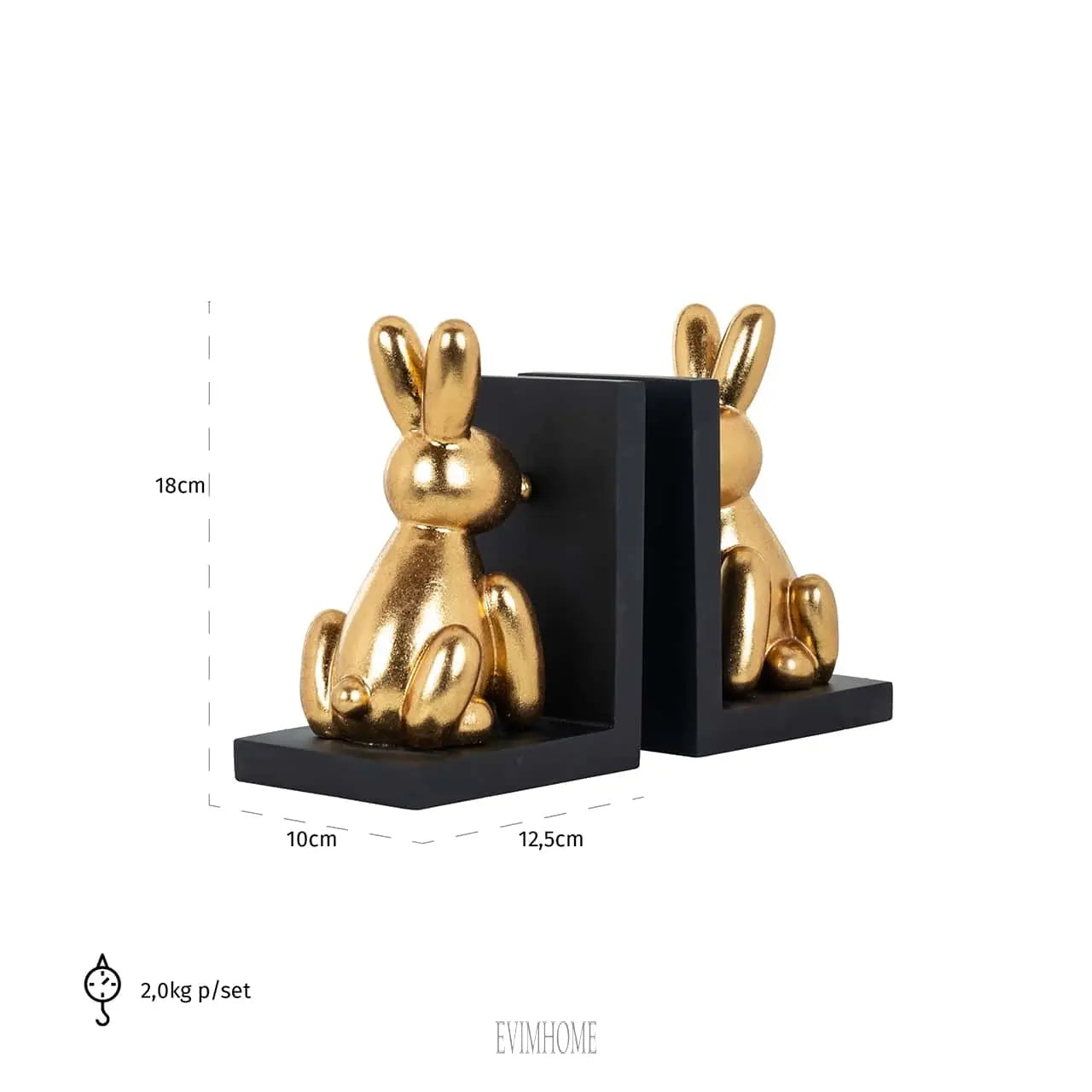 Bücher Standard Cony (Schwarz/Gold) Evimhome