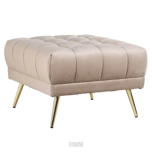 Hocker Huxley Khaki-Samt (Quartz Khaki 903) Evimhome