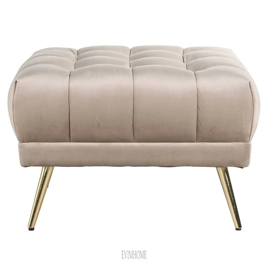 Hocker Huxley Khaki-Samt (Quartz Khaki 903) Evimhome