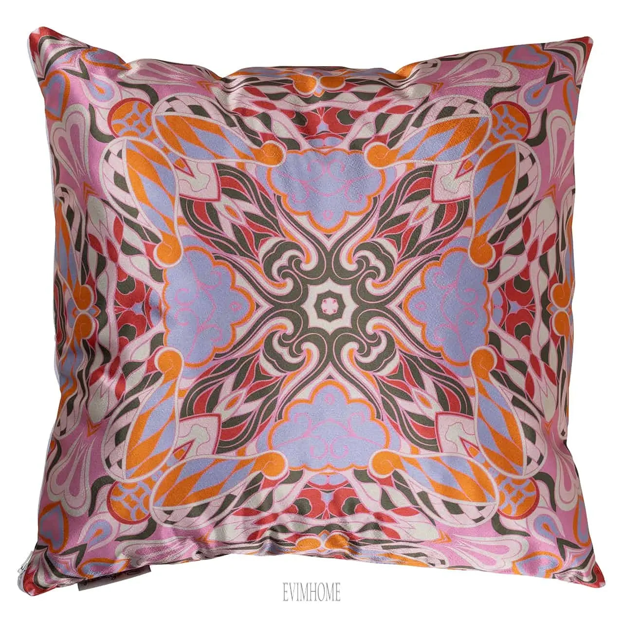 Kissen Melisa 50x50 (Monaco DSN 23033 Mehndi - 3015 Pink) Evimhome