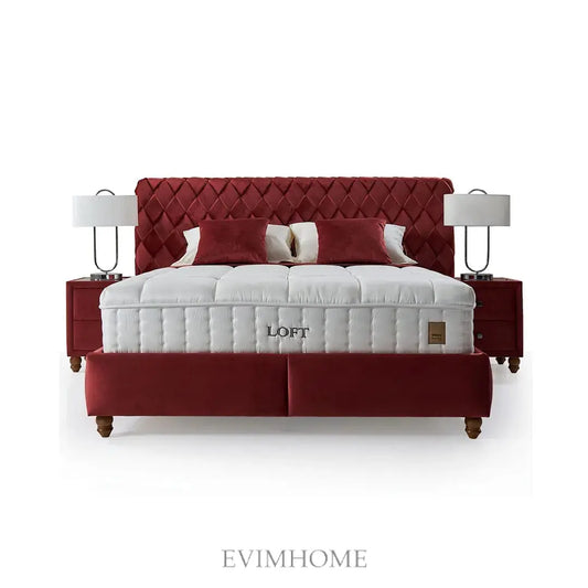 Loft Aston Boxspringbett Set inkl. Matratze – 1600 Pocket Federn, Doppellagige Federung & Dual Core für Ungestörten Schlafkomfort Schlafsinn