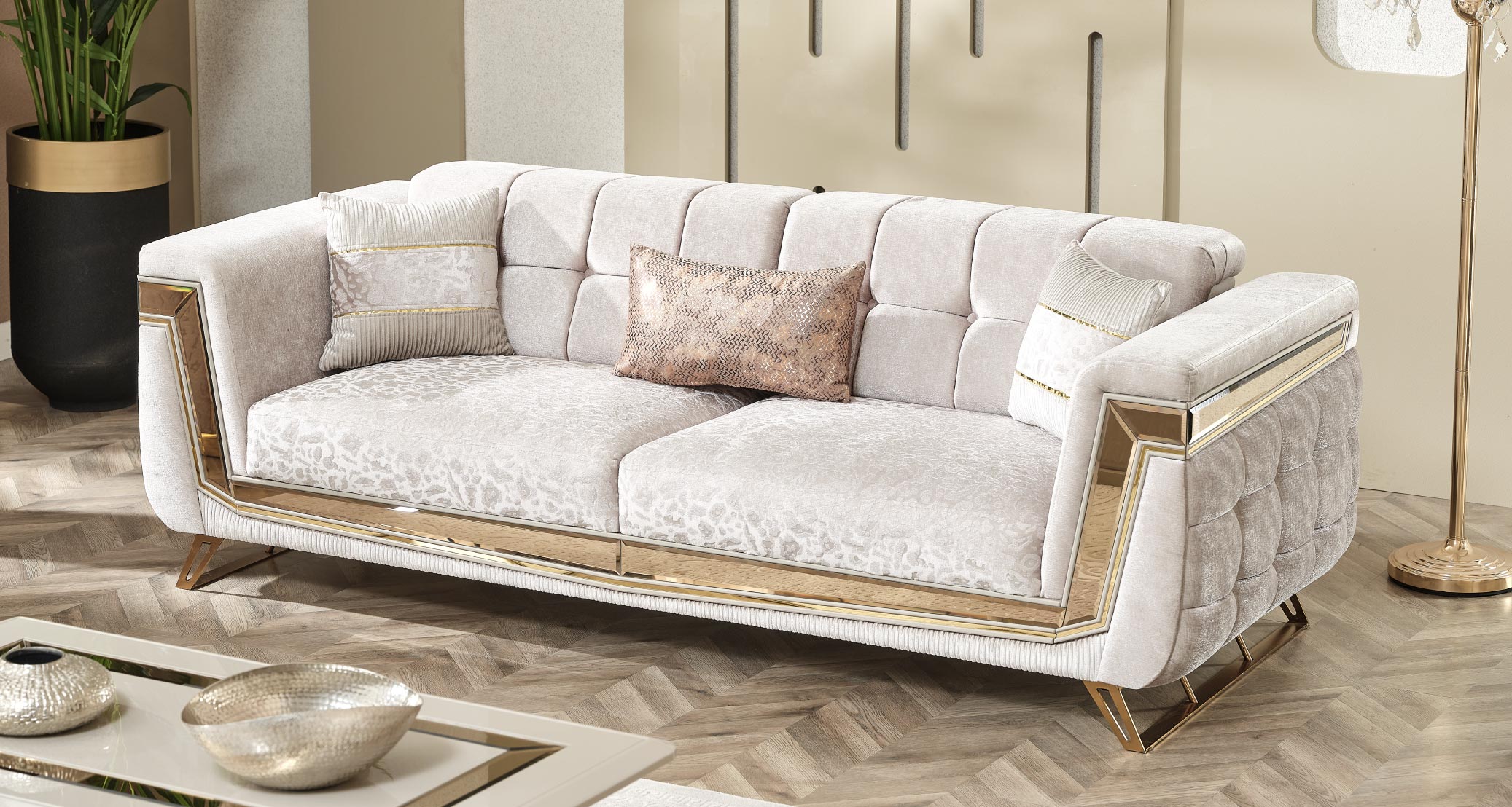 Milano Sofagarnitur Serie (Gold)