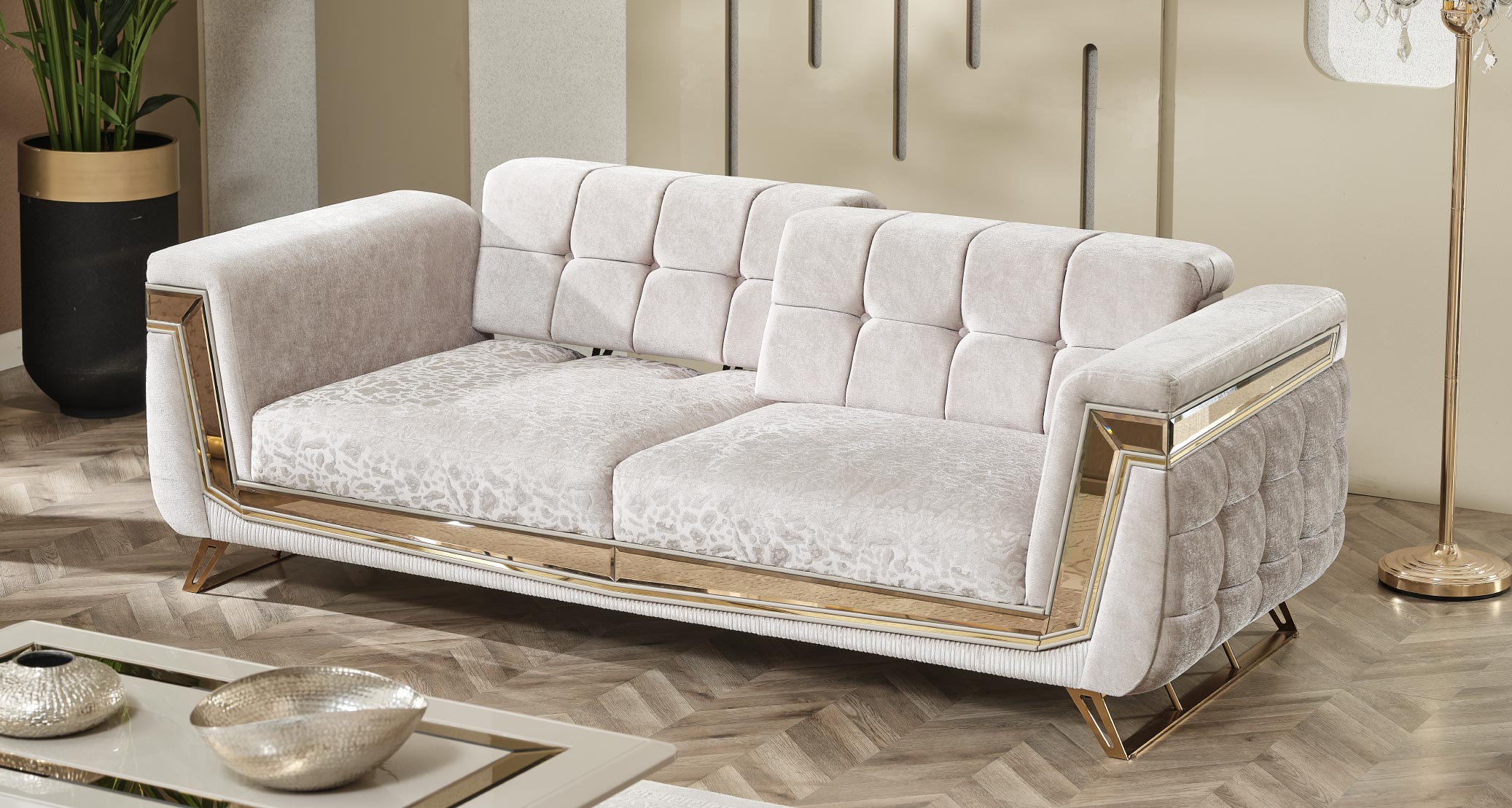 Milano Sofagarnitur Serie (Gold)