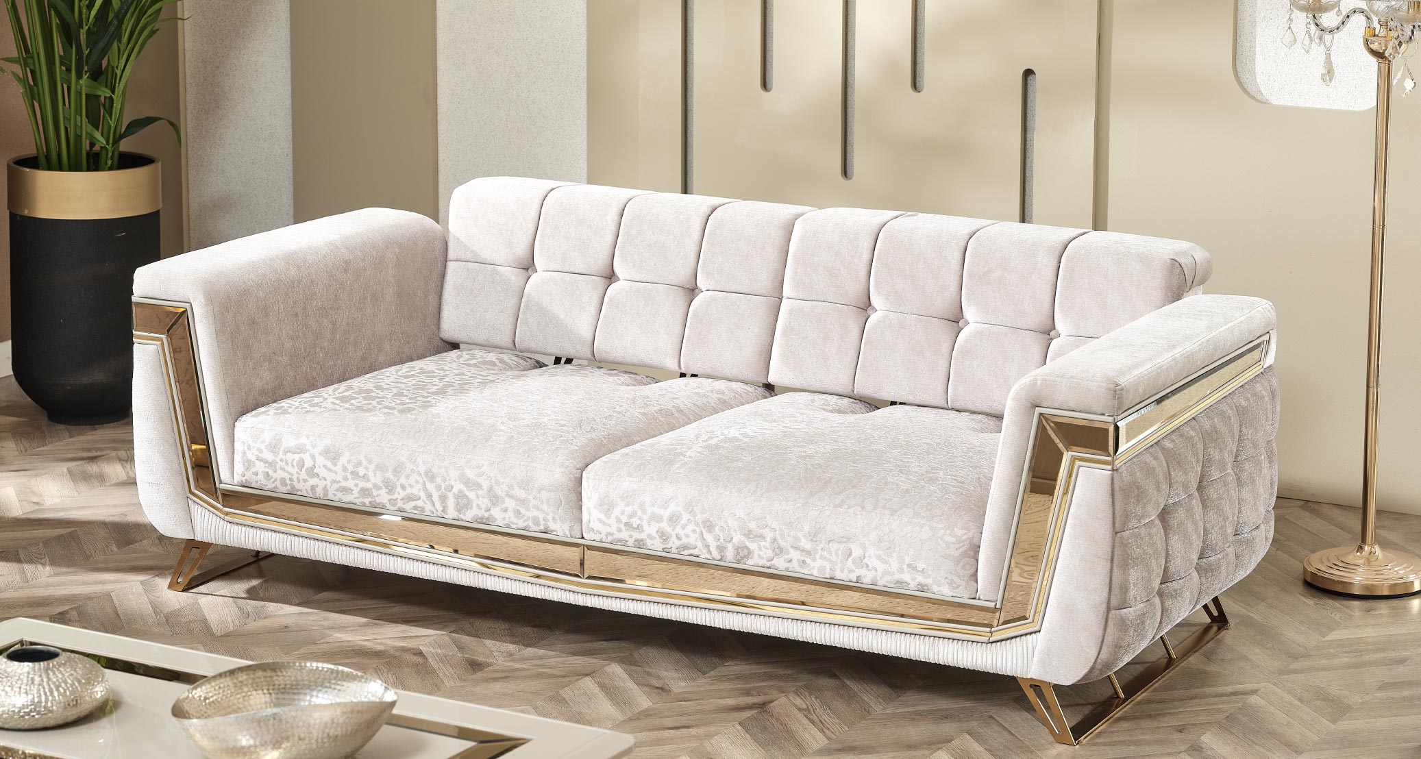 Milano Sofagarnitur Serie (Gold)