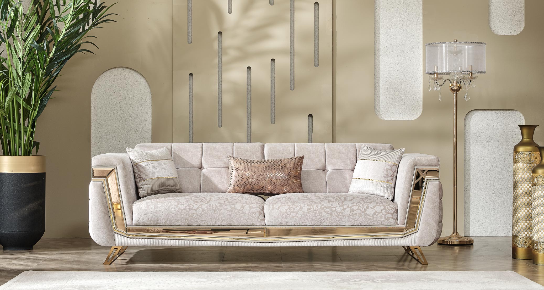 Milano Sofagarnitur Serie (Gold)