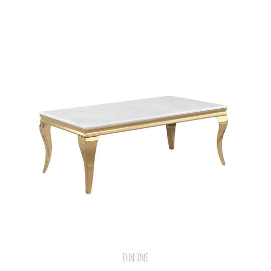 MILANO COUCHTISCH GOLD | 130X70X45 CM MARMOR 928 Evimhome