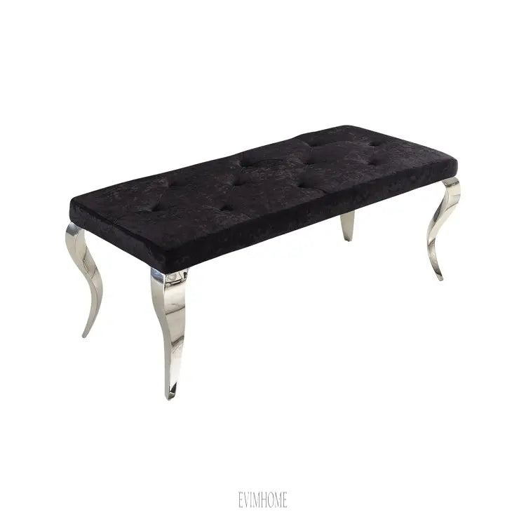 MILANO RÉCAMIERE | 110X50X47 CM SCHWARZ STOFF A41-23 Evimhome