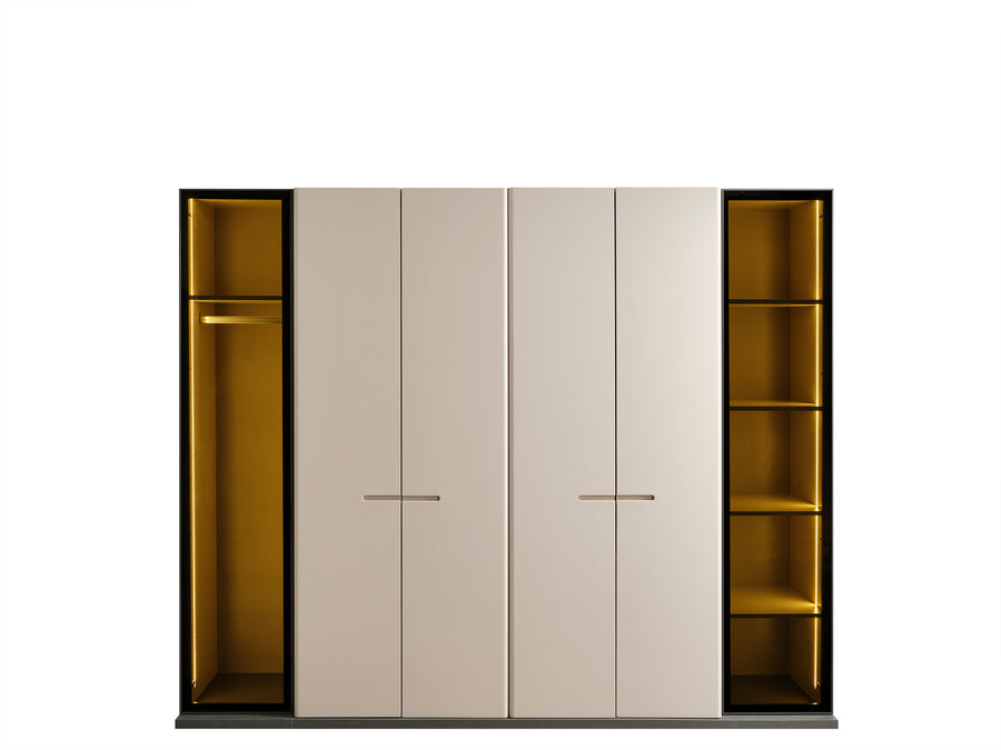 Stella Kleiderschrank 6-türig