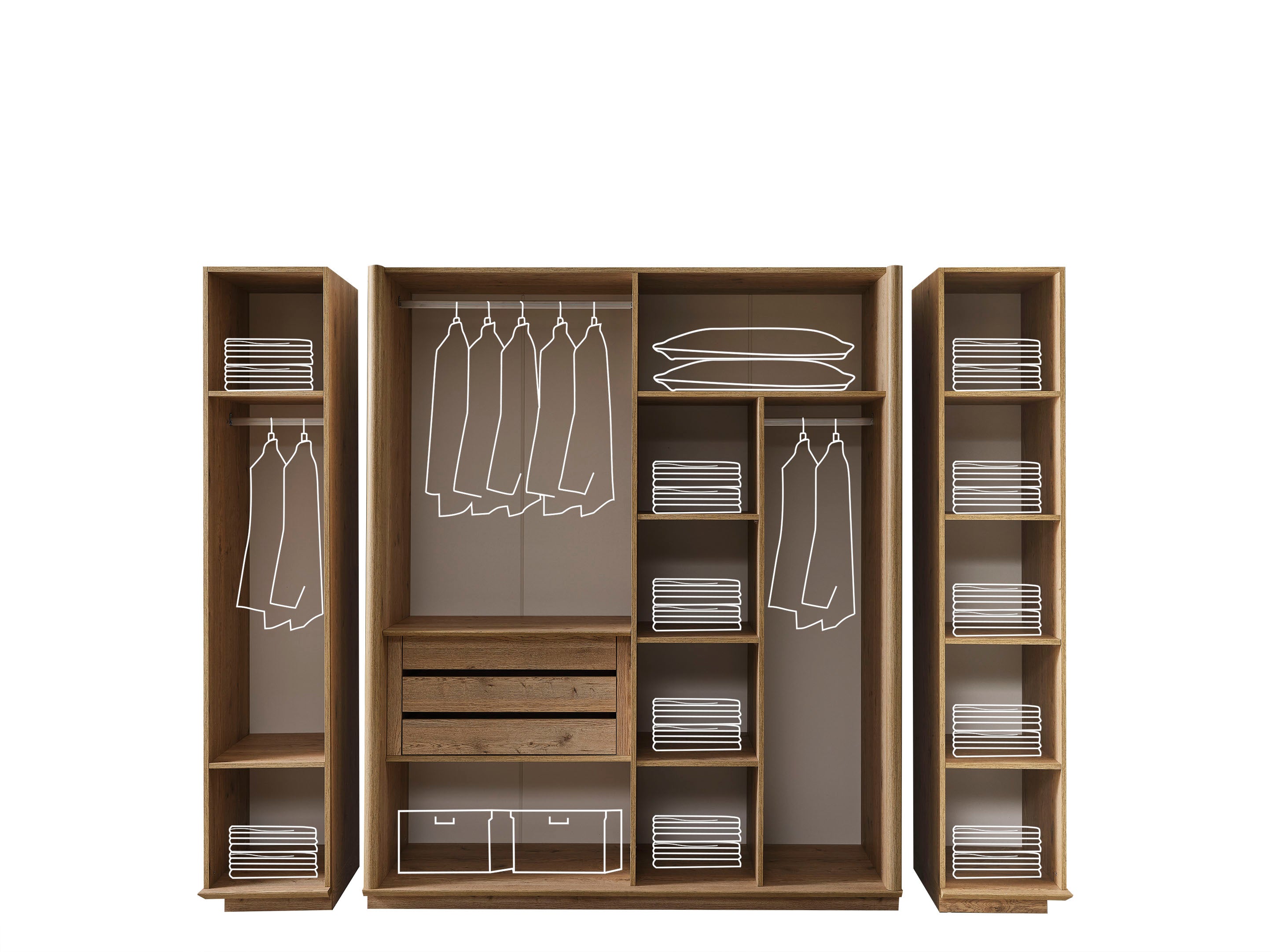 Anka Kleiderschrank 6-türig