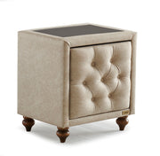 Bambi Nirvana Nachttisch mit Glasplatte