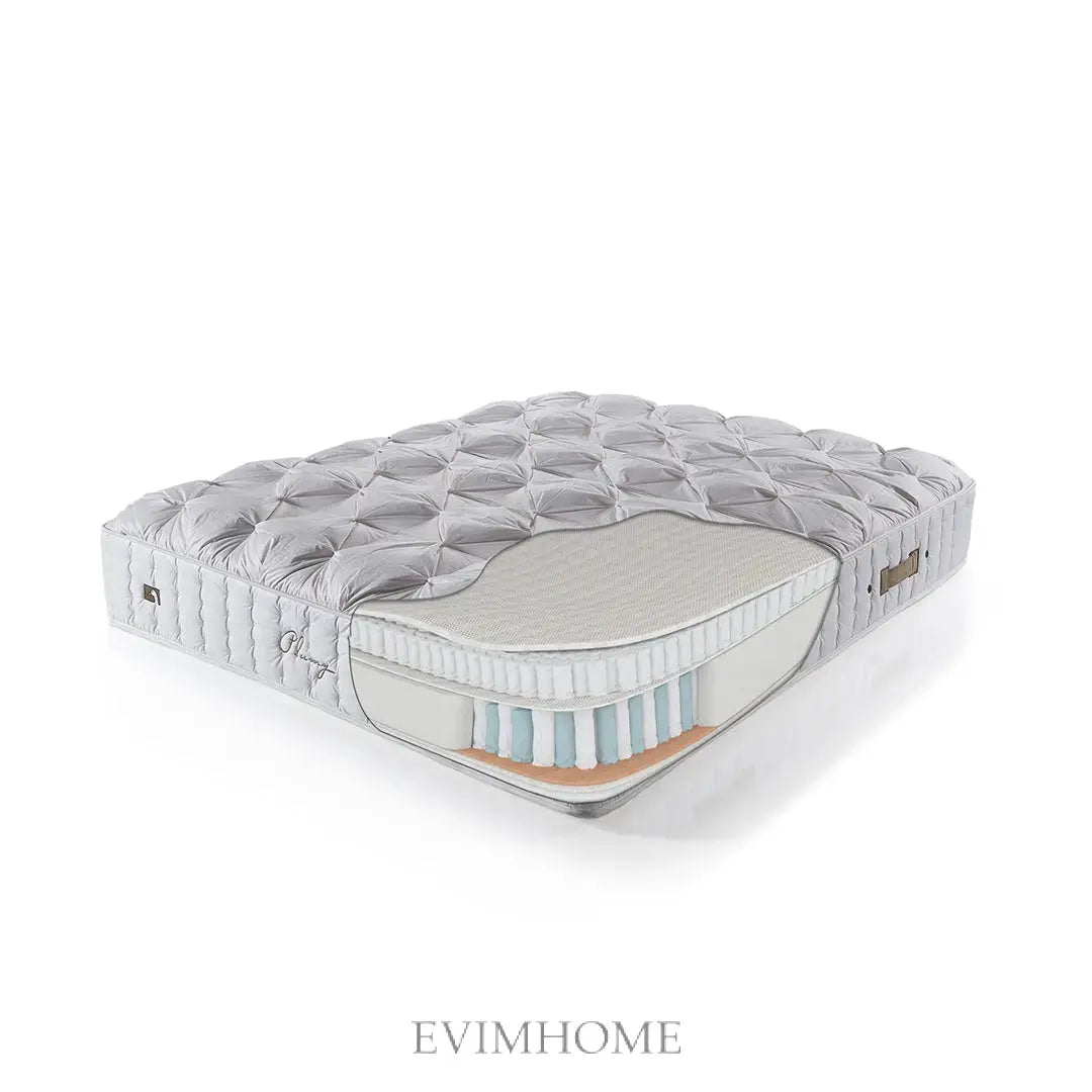 Plumy Matratze: Doppelfederkern & Naturfasern für besten Schlaf Schlafsinn