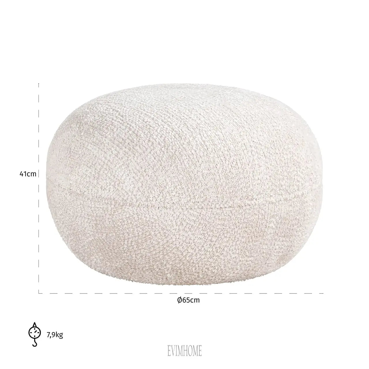 Pouf Jace Lovely Cream (Be Lovely 11 Cream) Evimhome