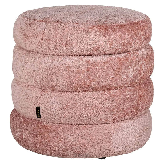 Pouffe Adele Schaflachs (Sheep 704 Lachs) Evimhome