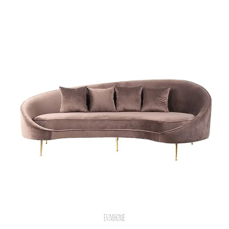 SASSARI SOFA GOLD | BRAUNES STOFF MJ11-82 Evimhome