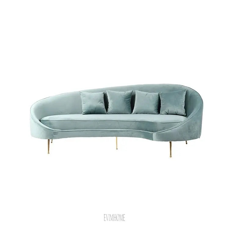 SASSARI SOFA GOLD | GRÜNER STOFF MJ11-65 Evimhome