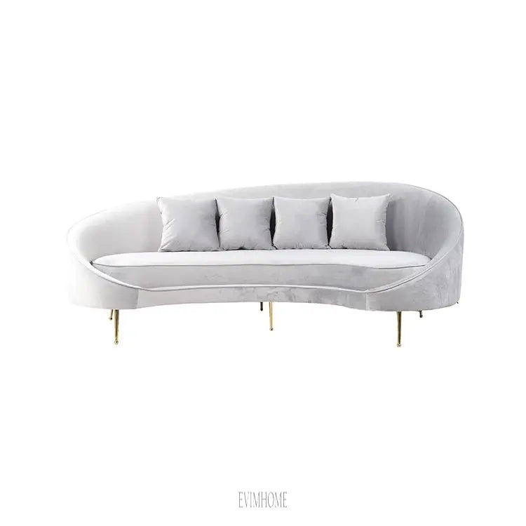 SASSARI SOFA GOLD | HELLGRAUER STOFF MJ11-67 Evimhome