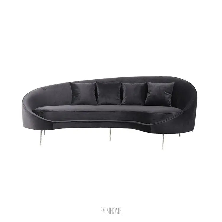 SASSARI SOFA | SCHWARZER STOFF STOF MJ11-111 Evimhome