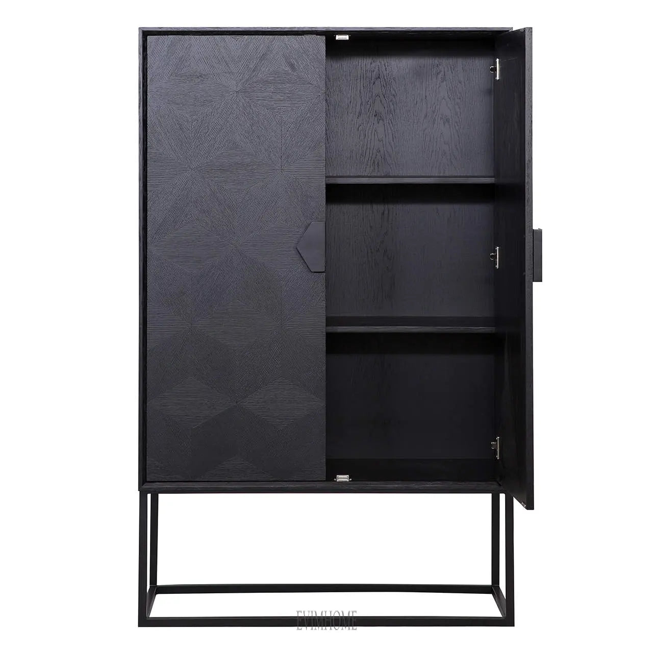 Schrank Blax 2-türig (Schwarz) Evimhome