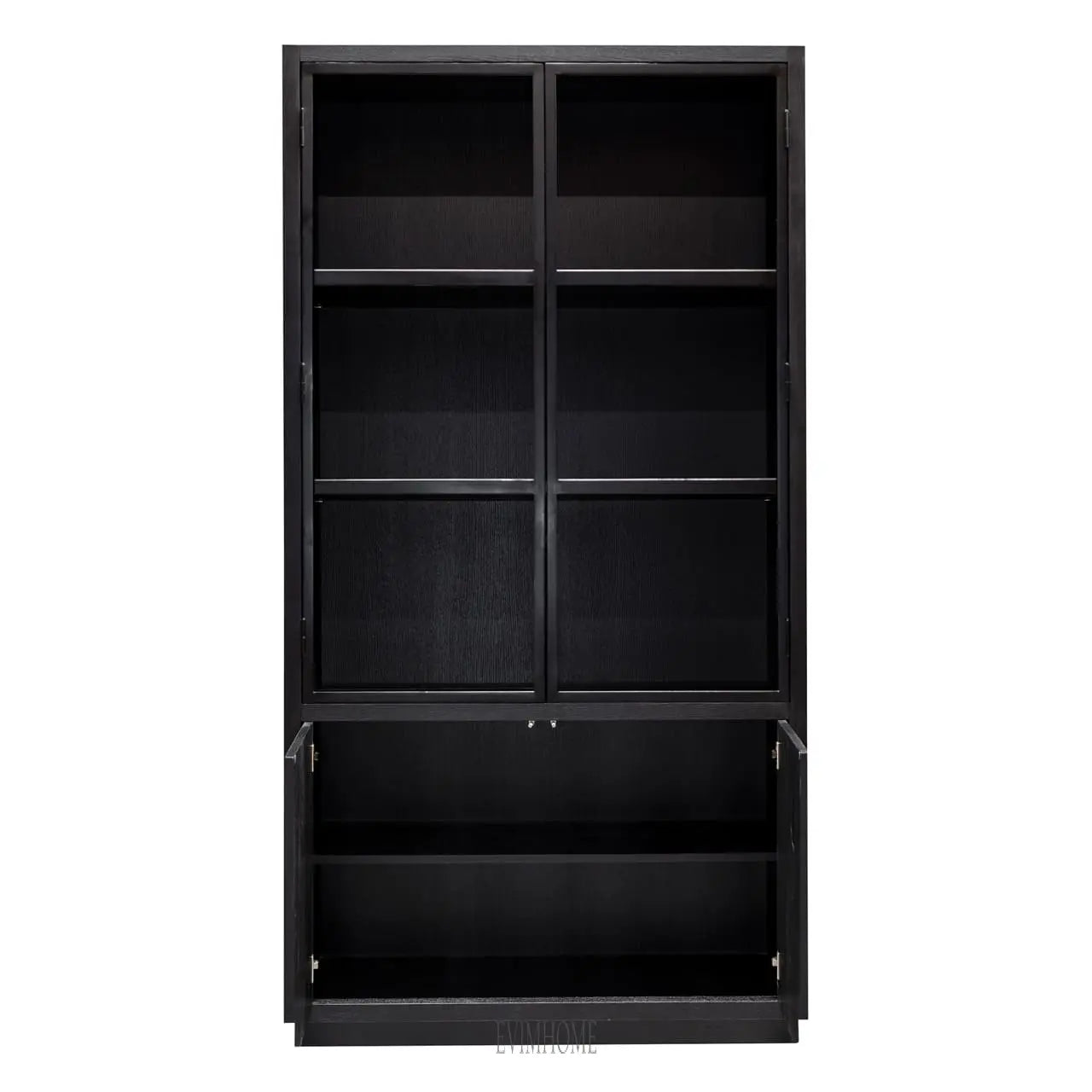 Schrank Oakura 2-türig. (Schwarz) Evimhome