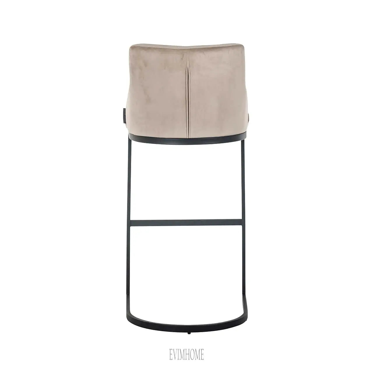 Barhocker Bolton Khaki Samt / Schwarz feuerhemmend (FR-Quartz 903 Khaki) Evimhome