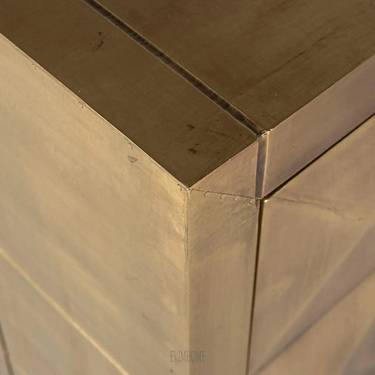 Sideboard Collada 3-türig (Gebürstetes Gold) Evimhome