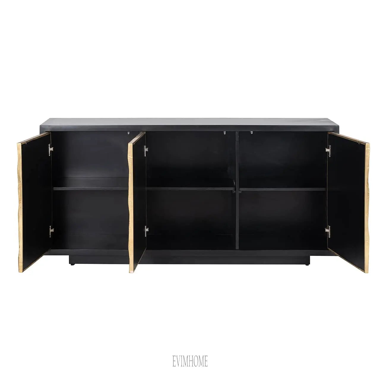 Sideboard Esher 3-türig (Schwarz) Evimhome