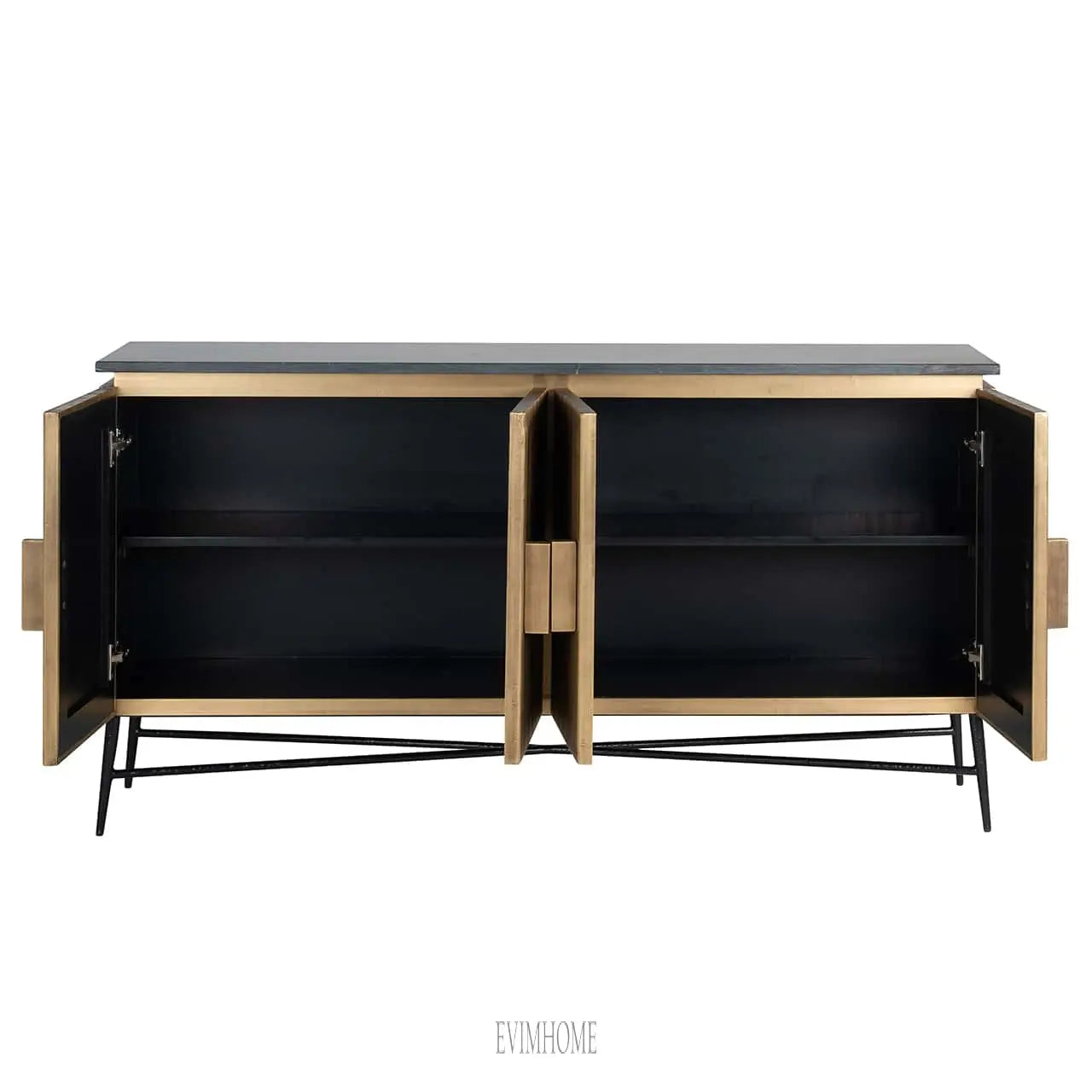 Sideboard Ironville 4-türig (Gold) Evimhome