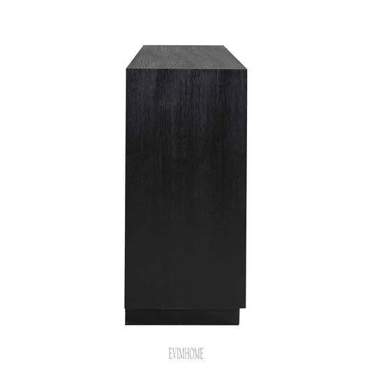 Sideboard Oakura 3-türig (Schwarz) Evimhome