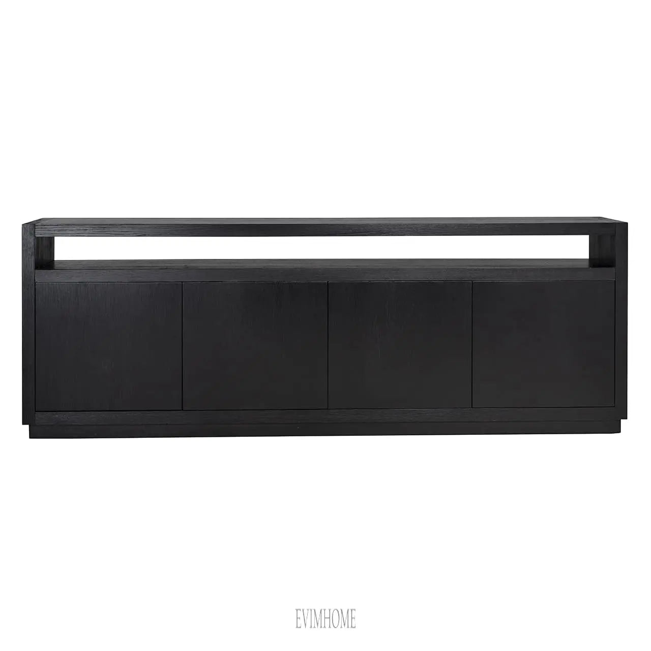 Sideboard Oakura 4-türig (Schwarz) Evimhome