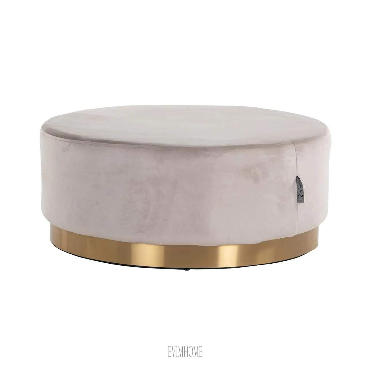 Sitzpuff Emmy 70Ã˜ Khaki-Samt (Quartz Khaki 903) Evimhome